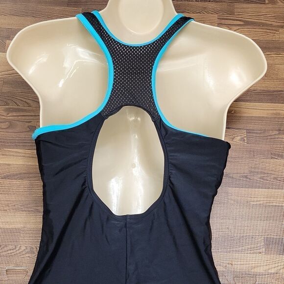 Zero Posur Tropical Print Swim Suit Size 18.5 - Picture 10 of 16